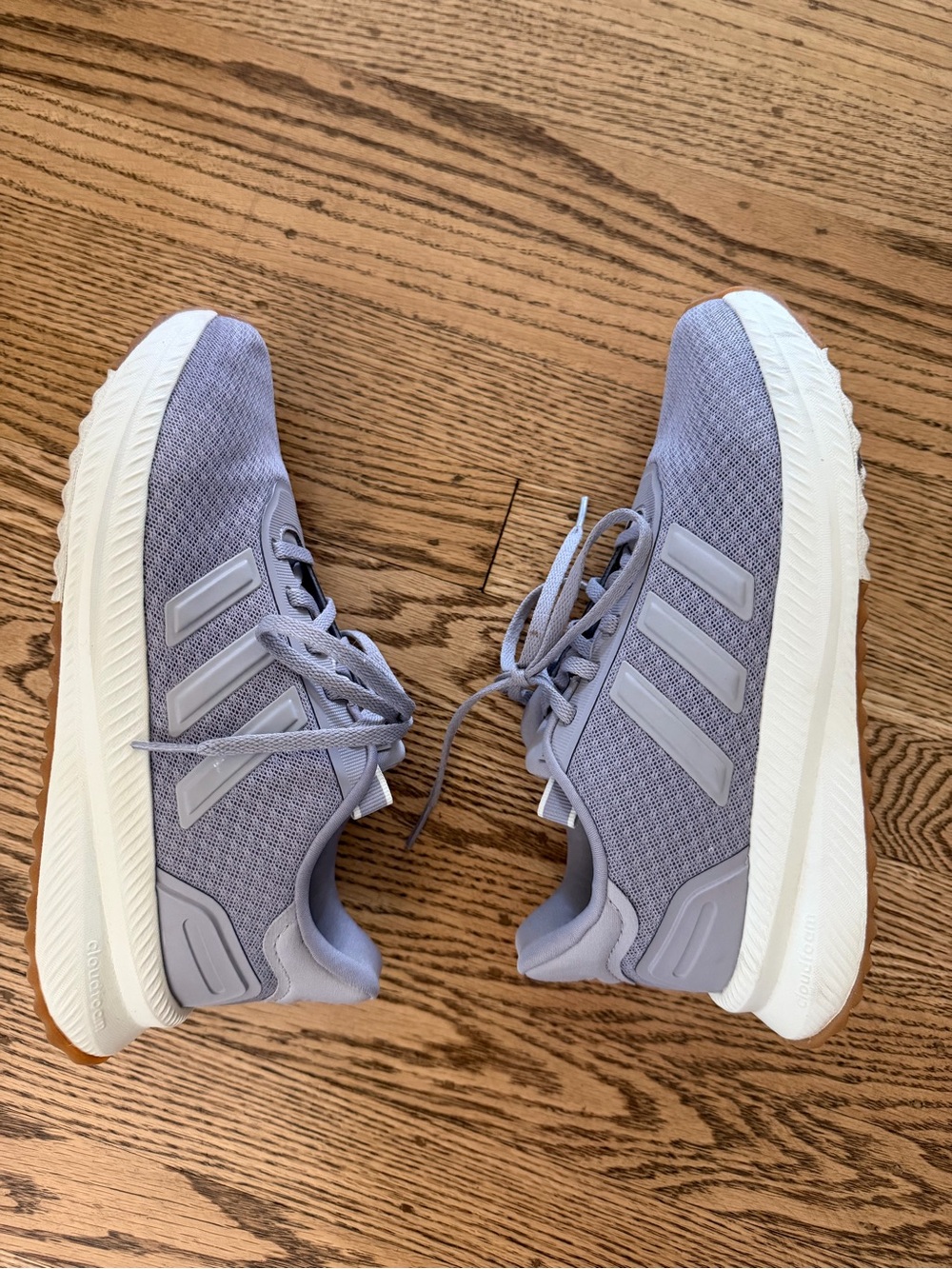 Adidas Lavender/White Lightweight Running Shoes